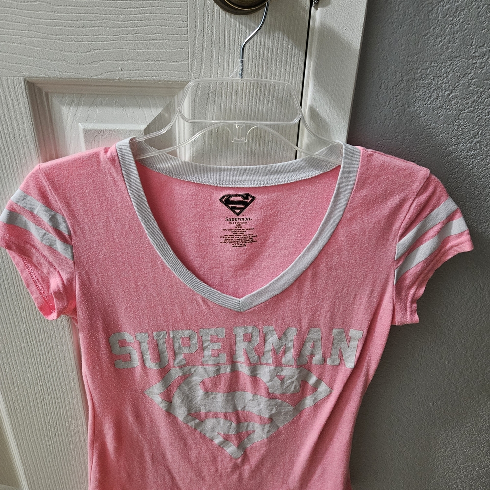 Pink Superman T-Shirt